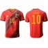 Camisola Bélgica E.Hazard 10 Equipamento Primeiro Euro 2020 Manga Curta